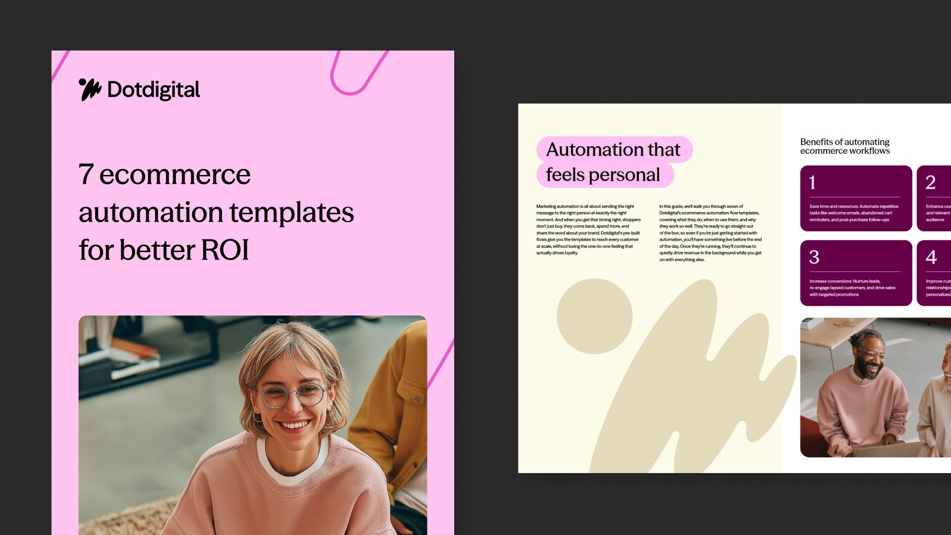 Cover of Dotdigital's 7 ecommece automation templates