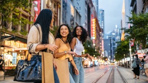 Australian customers shopping in Sydney