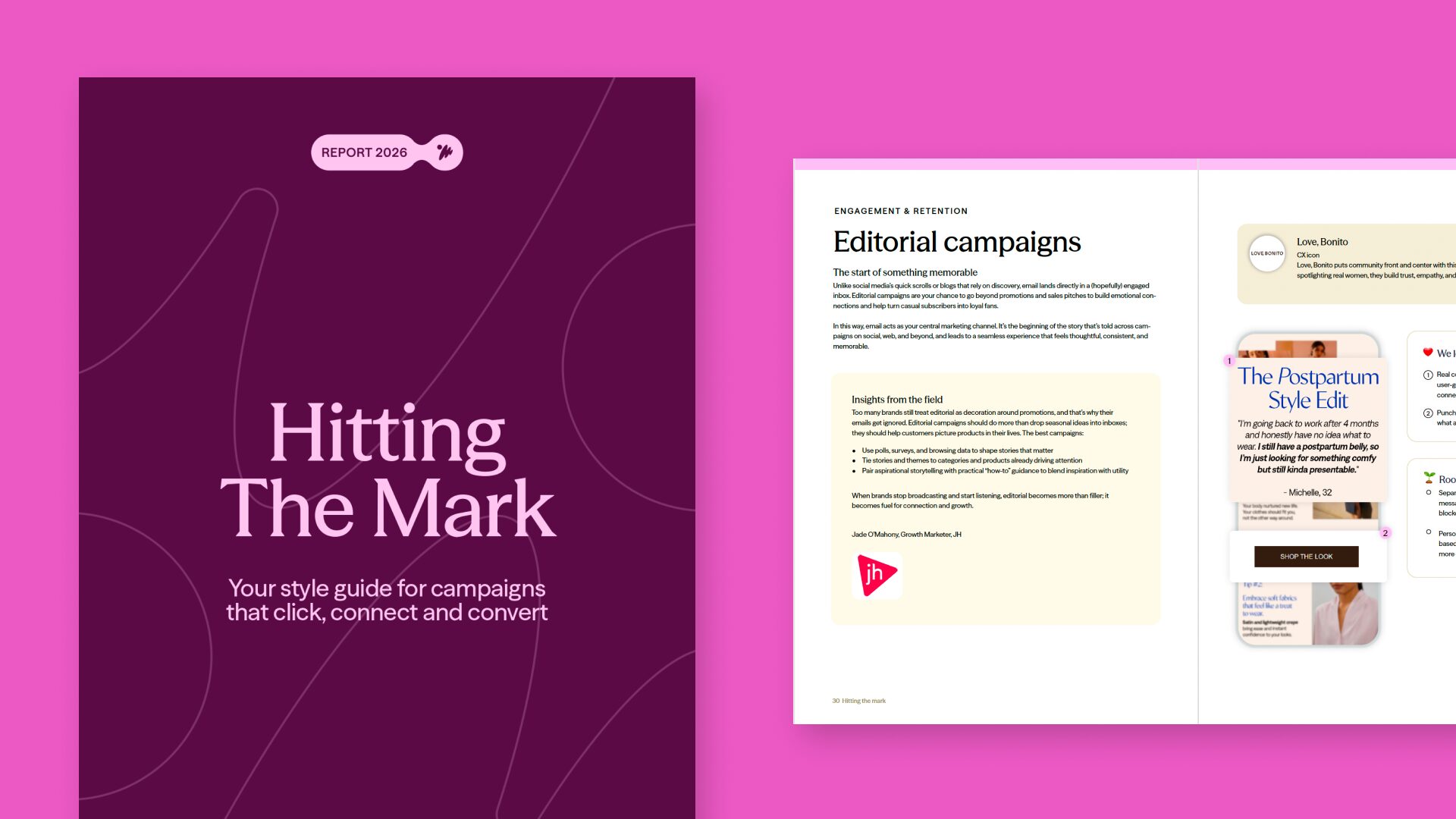 Cover of Dotdigital's Hitting the mark report