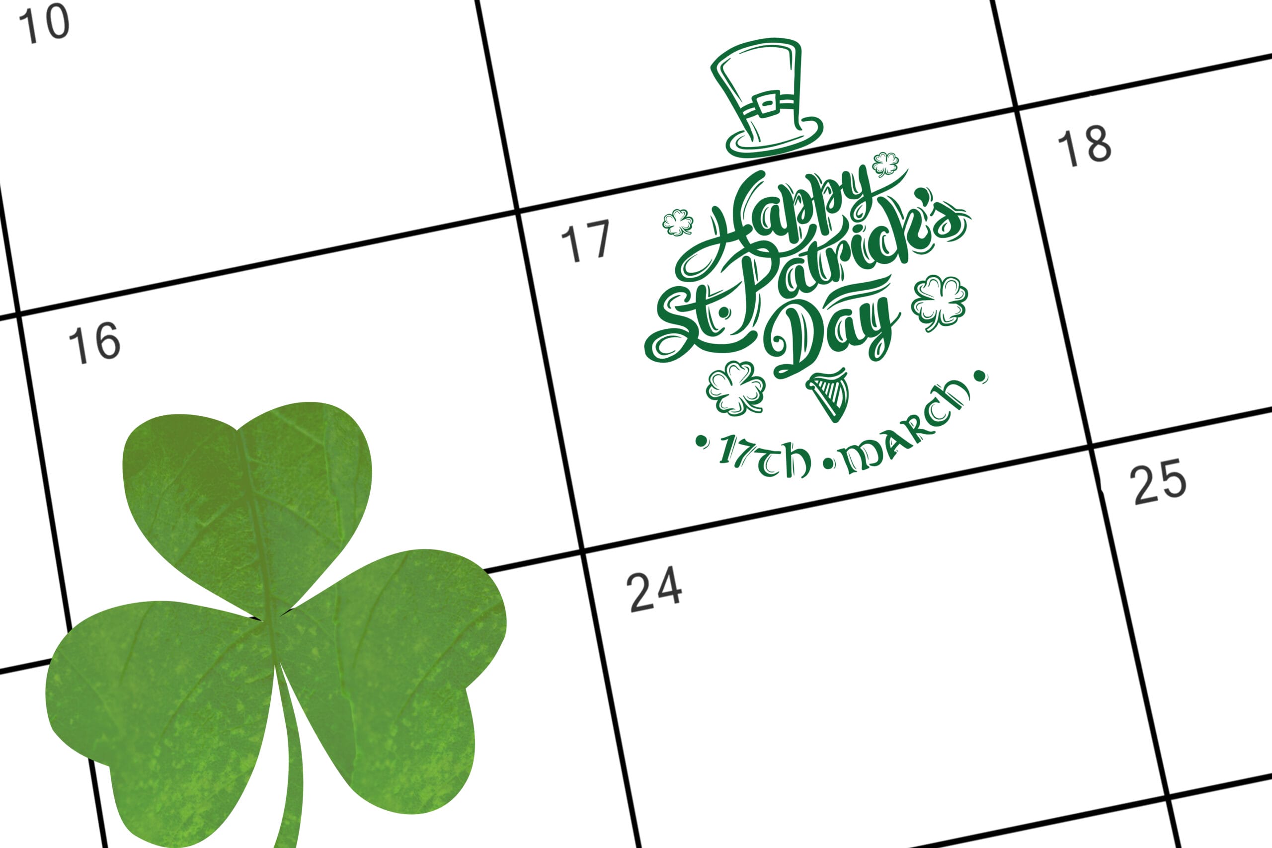 Composite image of patricks day greeting stock photo.