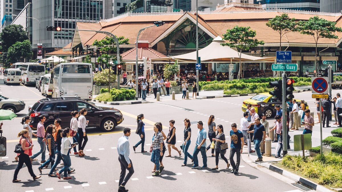 Singapore customers shopping