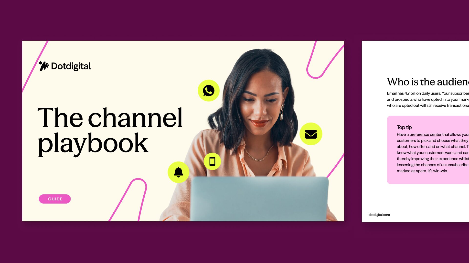 Cover of Dotdigital's channel playbook