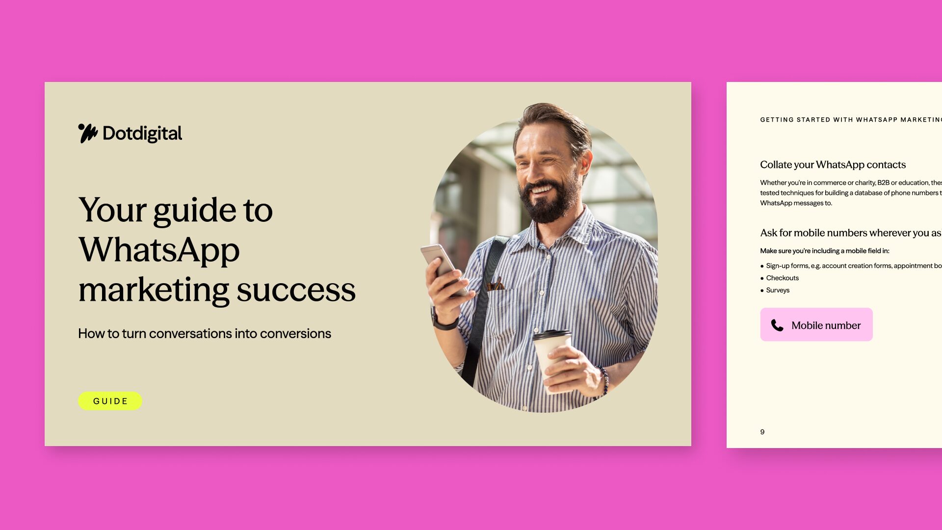 Cover of Dotdigital's WhatsApp marketing playbook