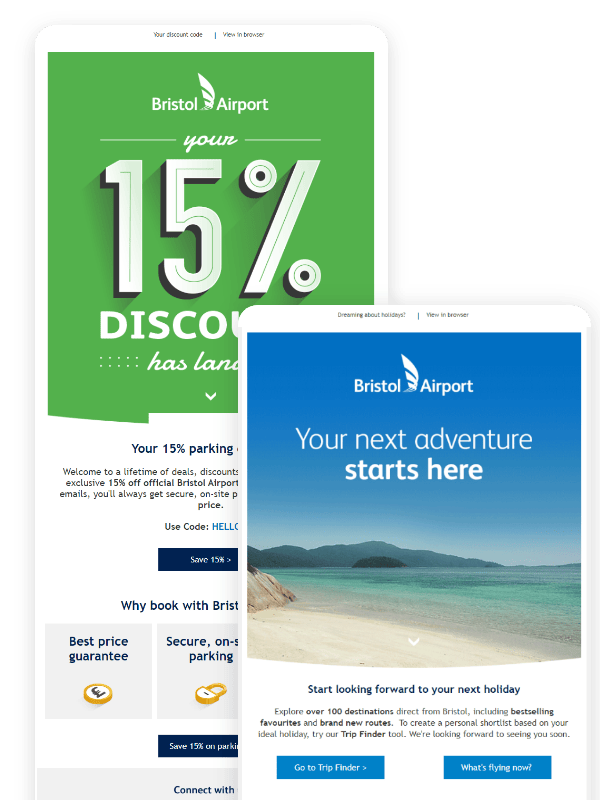 Bristol Airport campaign example