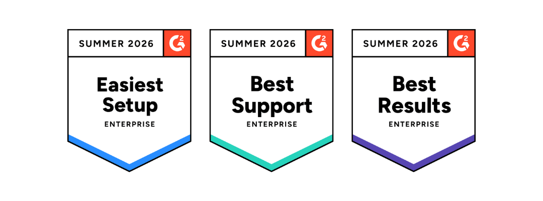 G2 badges highlight leader in best support