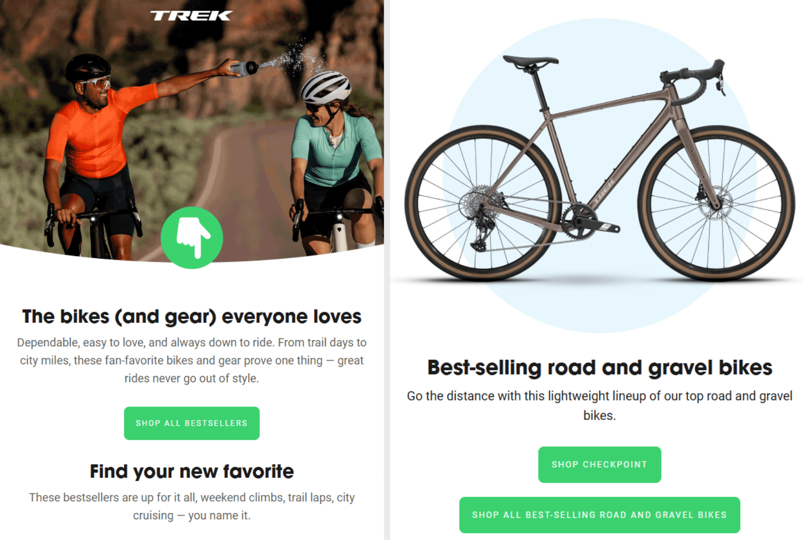 Trek email marketing campaign