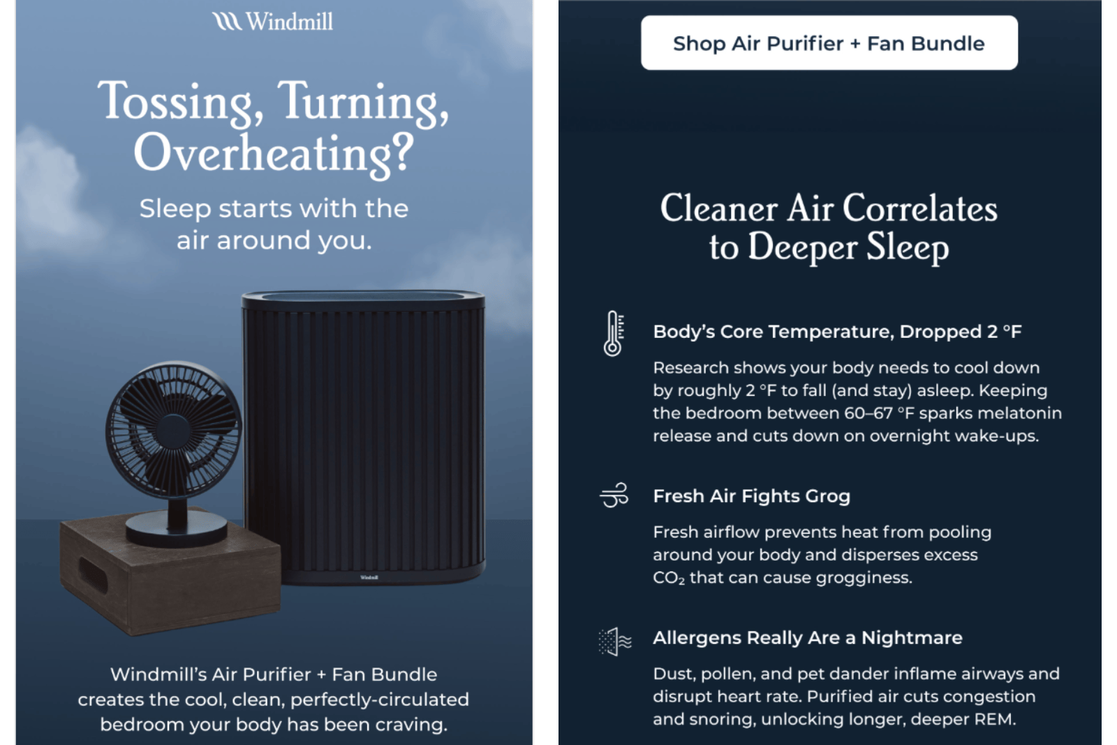 Windmill email marketing campaign 
