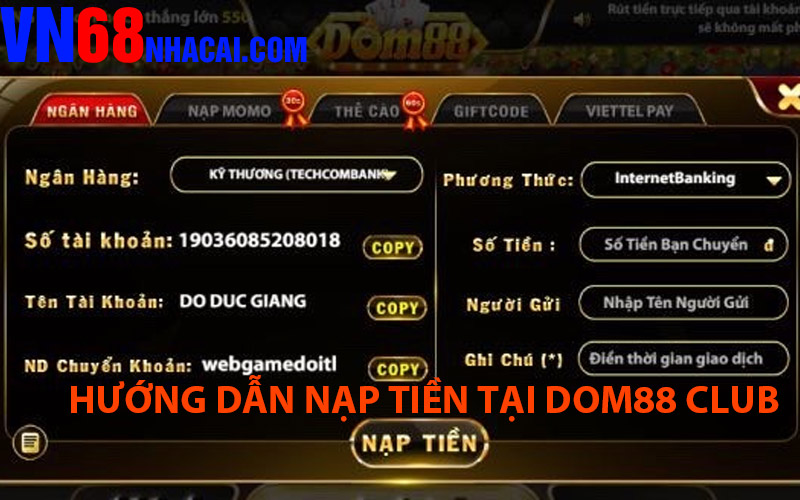 Hướng dẫn nạp tiền tại cổng game - Tiện lợi và nhanh chóng