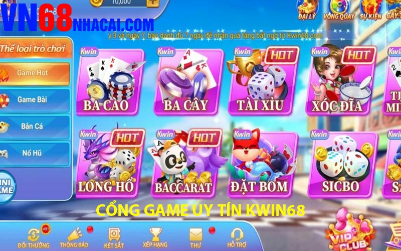 Cổng game Kwin68