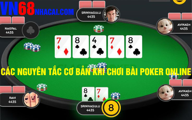 Các Nguyên Tắc Cơ Bản Khi Chơi Bài Poker Online